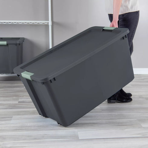 Sterilite 45-Gallon Latch Tote - Dark Gray
